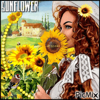Sunflower Photo Animated GIF