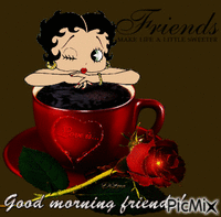 good morning friends - Бесплатный анимированный гифка