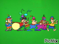 band cartoon GIF animé