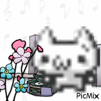 Sneed Music Cat анимированный гифка
