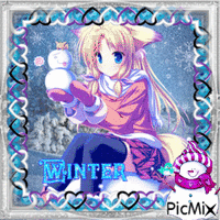 Winter Manga - Бесплатни анимирани ГИФ