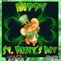 Happy St.Patrick Day animēts GIF