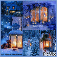 Soirée hivernale - Winter Evening - Kostenlose animierte GIFs