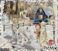 HIVER MAGIQUE animowany gif