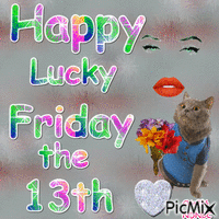 Happy Lucky Friday 13th - GIF animé gratuit