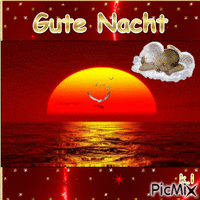 Gute nacht - Бесплатный анимированный гифка