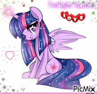 Twilight Sparkle - Bezmaksas animēts GIF