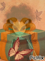 Saliendo mariposas animovaný GIF