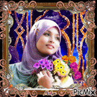 beautiful muslim - Бесплатный анимированный гифка