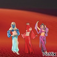 Belly dancers - GIF animé gratuit