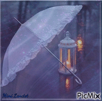 parasolet lanterne animovaný GIF