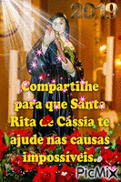SANTA RITA DE CÁSSIA ROGAI POR NÓS !!! - Бесплатный анимированный гифка