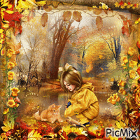 Yellow autumn - Бесплатни анимирани ГИФ