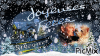 joyeuses fêtes 2017 - Бесплатный анимированный гифка