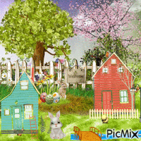 spring easter (clean out) анимиран GIF