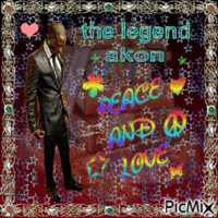 the legend Akon geanimeerde GIF