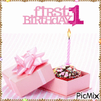 1st Birthday - Δωρεάν κινούμενο GIF
