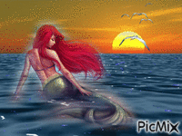 Sirenas - GIF animado gratis