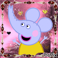 Giff Peppa Pig Émilie créé par moi - GIF animasi gratis