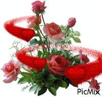trandafiri - Zdarma animovaný GIF