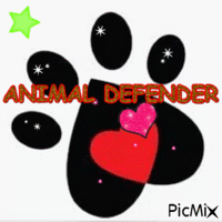 ANIMAL DEFENDER - GIF animé gratuit