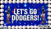 Let's Go Dodgers geanimeerde GIF
