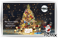Życzenia świąteczne  dla nieobecnych - GIF animado gratis