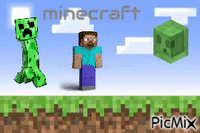 Minecraft animovaný GIF