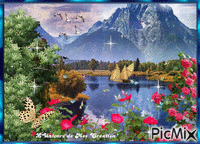 paysage montagne Animated GIF