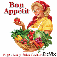 Bon appétit анимирани ГИФ