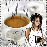 Café musical animovaný GIF