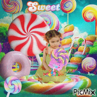 CHILD AND SWEETS