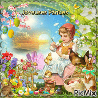 Joyeuse pâques - Zdarma animovaný GIF