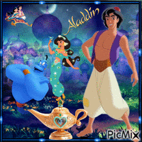 CONTEST Aladdin's Lamp GIF animé
