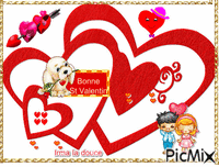 Bonne Saint Valentin анимированный гифка