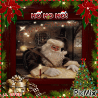Santa's Making A List And Checking It Twice !! - GIF animé gratuit