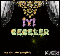 İYİ GECELER - Zdarma animovaný GIF