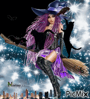 Beautiful witch - Besplatni animirani GIF