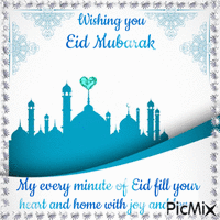 Wishing you Eid Mubarak. - GIF animasi gratis