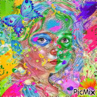 Color Mix Art-contest - Ingyenes animált GIF
