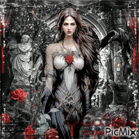 Gothic Woman - Besplatni animirani GIF