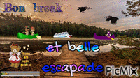 Bon break belle escapade animowany gif