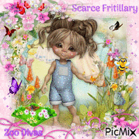 Scarce fritillary - Бесплатный анимированный гифка