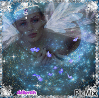 Sweet Blue Fairy of mine - GIF animé gratuit
