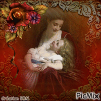 Une mère et son enfant par BBM GIF animé