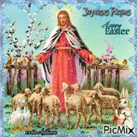 Joyeuses Pâques _ Happy Easter à tous - Animovaný GIF zadarmo