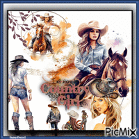 Cowgirl - Zdarma animovaný GIF