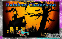 Rainbow Chameleon - Free animated GIF