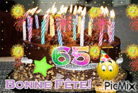 Bonne Fête 65 - Bezmaksas animēts GIF