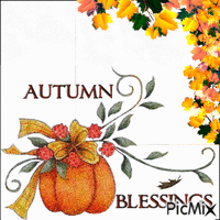 Autumn Blessings - GIF animado gratis
